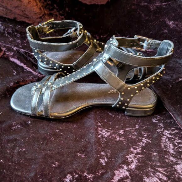 NEW Studded Gladiator Sandals, sz 8, Caged, Aerosoles - Picture 7 of 15